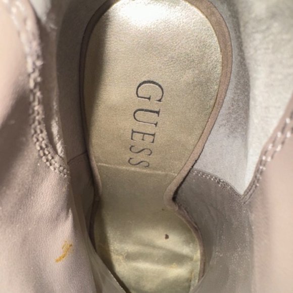 Guess Suede Casper Peeptoe Ankle Booties Size 6 - Picture 10 of 10
